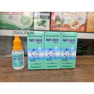 Nước nhỏ mắt mũi natri clorid 0,9% traphaco