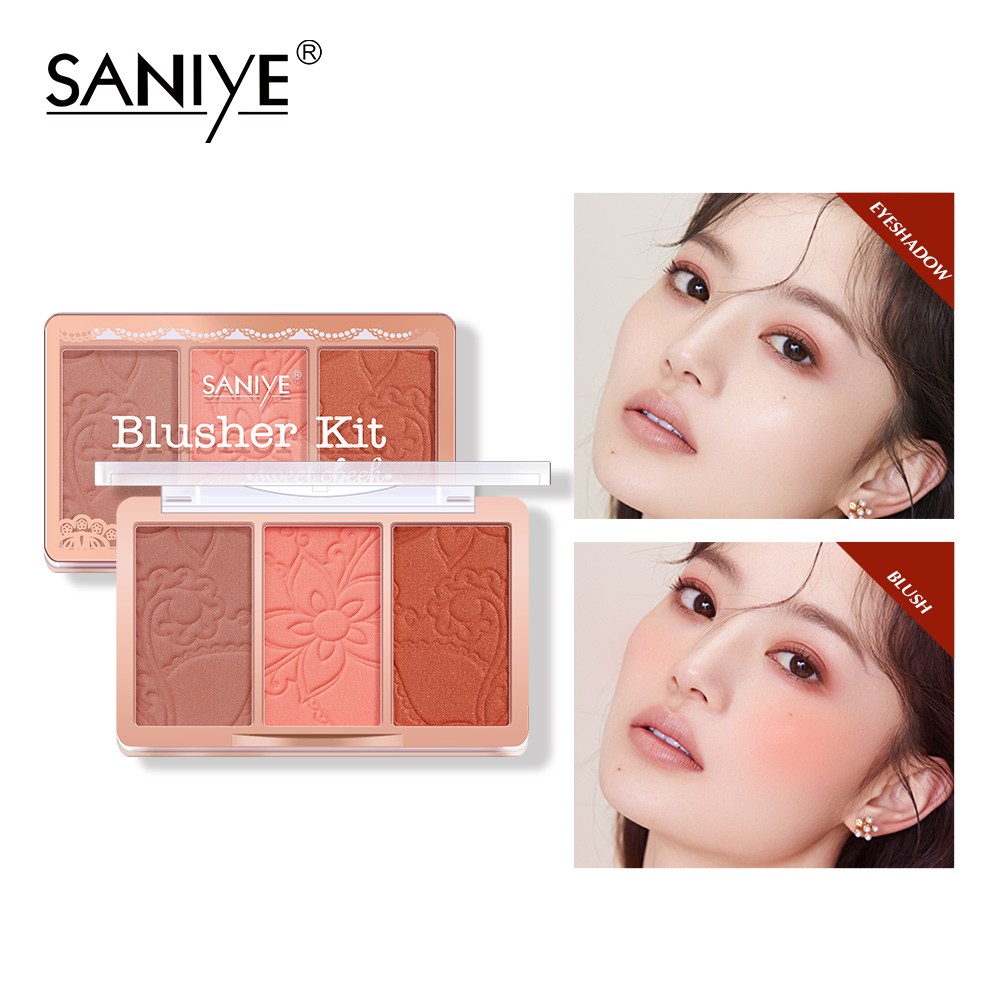 [Hàng mới về] Bảng Phấn Má Hồng Saniye E0337 Trang Điểm Tươi Tắn Dễ Lên Màu | BigBuy360 - bigbuy360.vn