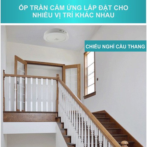 Đèn ốp trần led tròn cảm ứng OPTCM18W-ánh sáng trắng