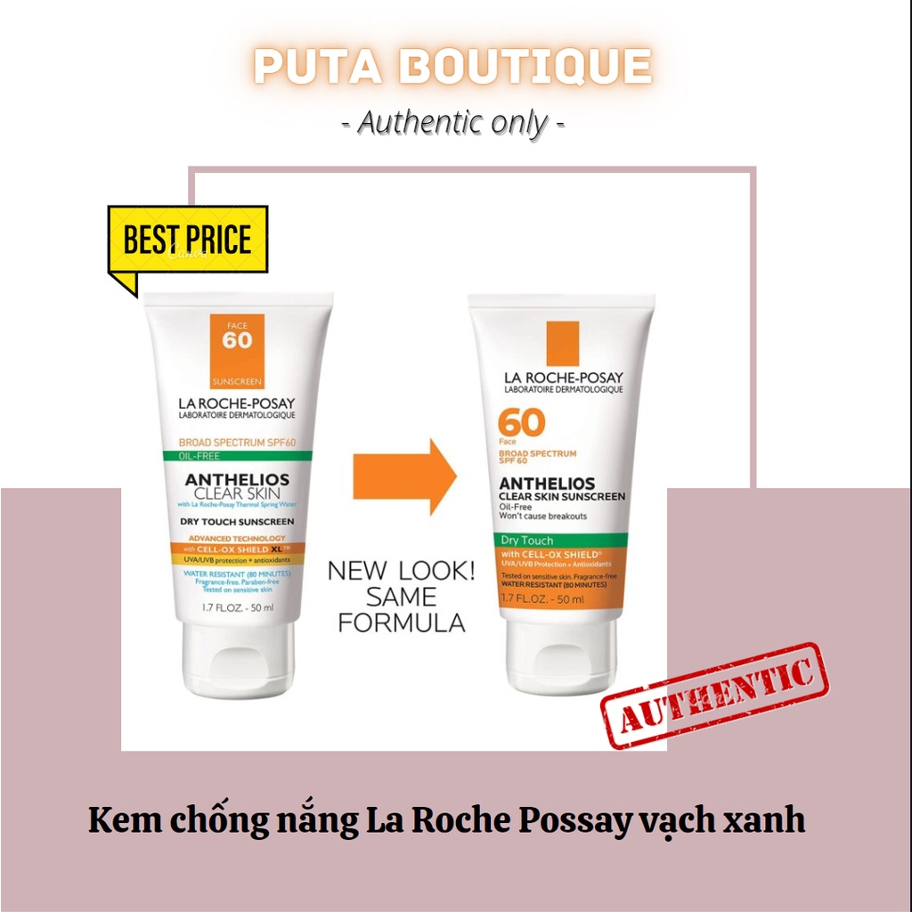 Kem chống nắng La roche Posay vạch xanh lá dành cho da dầu mụn