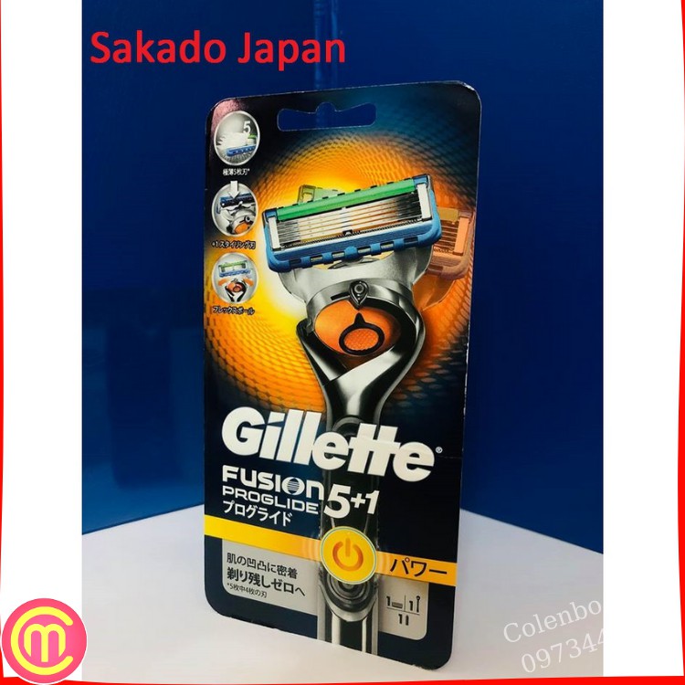 [Dùng Pin Siêu Tiết Kiệm]Dao Cạo Râu Gillette 5 + 1 Fusion Proglide