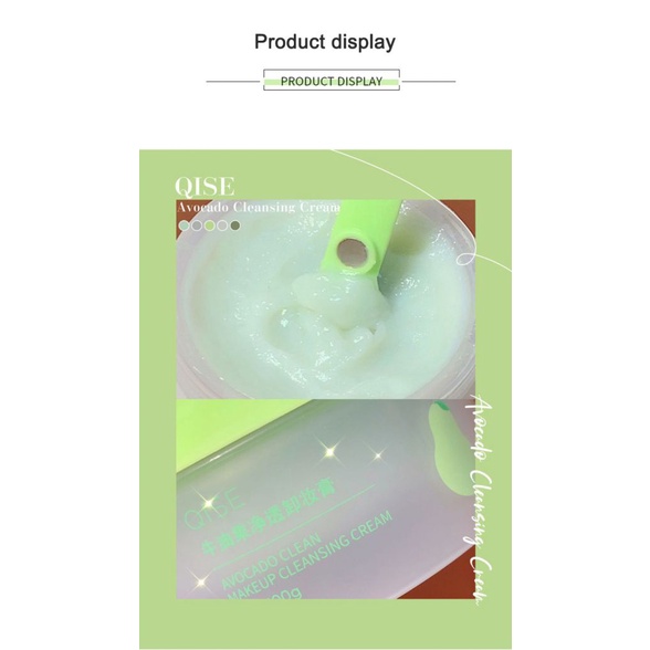 Kem tẩy trang QISE chiết xuất bơ làm sạch sâu và sáng da | BigBuy360 - bigbuy360.vn