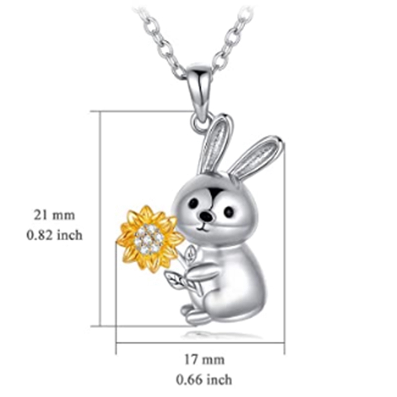Dây Chuyền Mặt Thỏ Và Gấu Dễ Thương