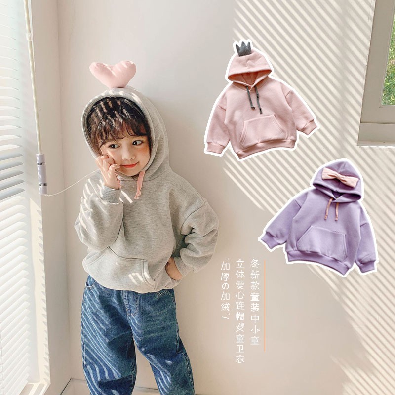 [XẢ KHO] AN4⚡(Size90-140)9-27kg⚡Áo hoodie nỉ bông cho bé gái⚡Thời trang trẻ Em hàng freeship