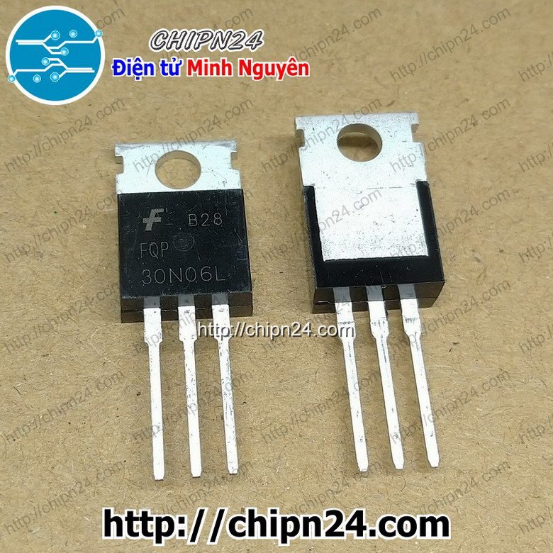 [2 CON] Mosfet 30N06 TO-220 30A 60V Kênh N (30N06L FQP30N06L) (Linh kiện điện tử)