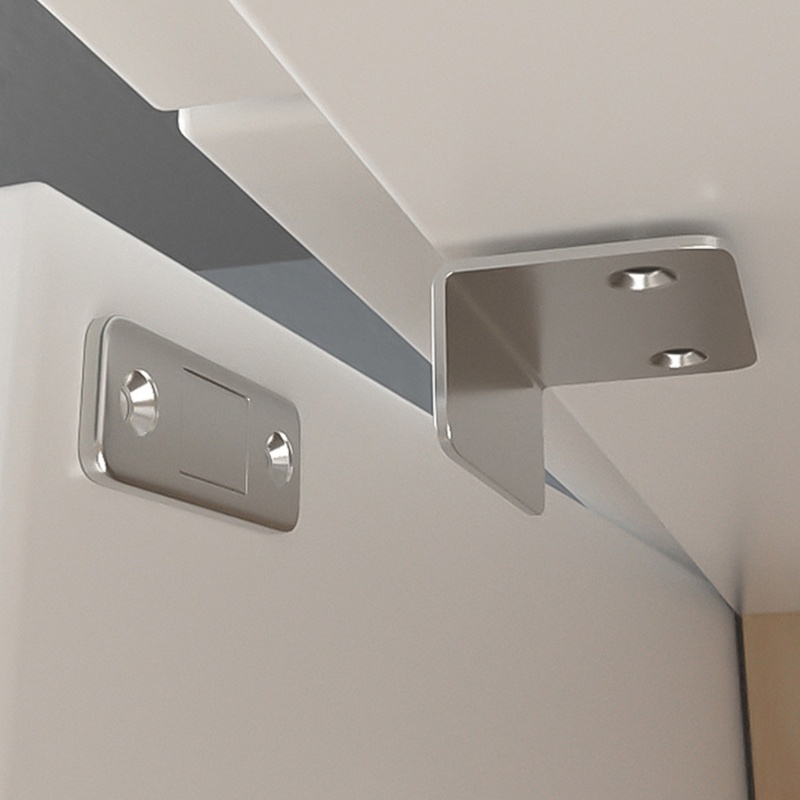 Chốt khóa tủ từ tính hình chữ L vô hình