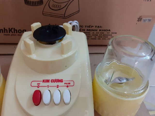 MÁY SINH TỐ KIM CƯƠNG 2 CÓI LY THỦY TINH GIẢM 45K