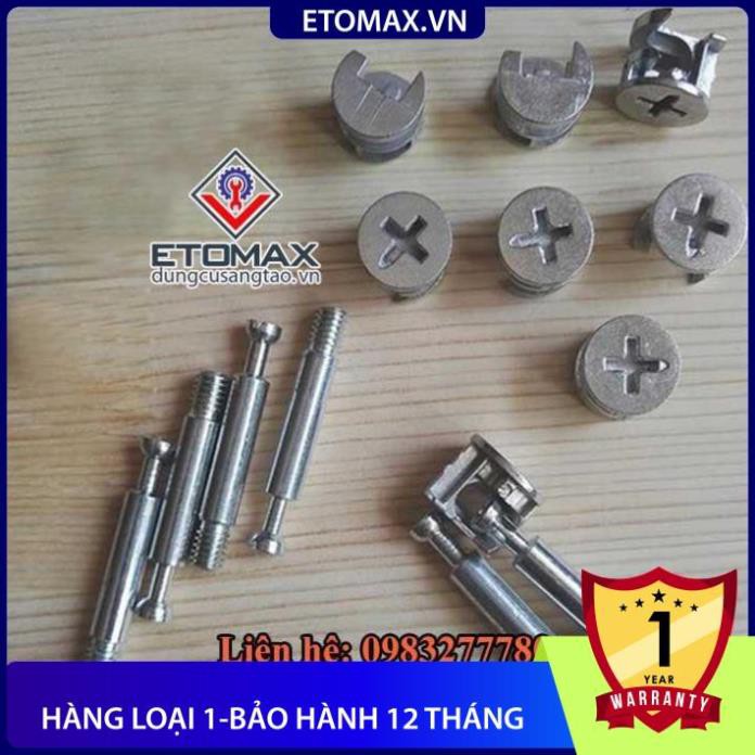 [Hàng loại 1-Bảo hành 12 tháng] Bộ 50 chốt ốc cam ( ETOMAX )