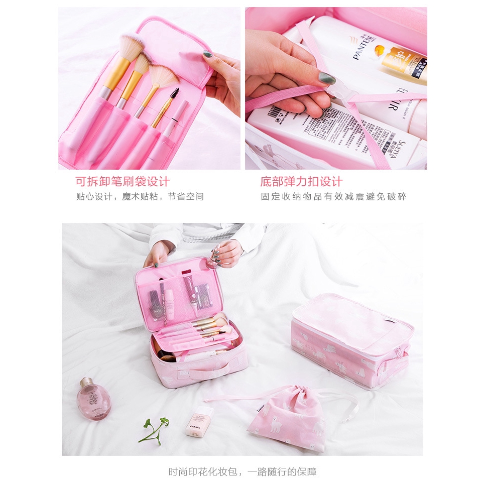 Travel cosmetic handbag business travel portable small ladies toiletry bag