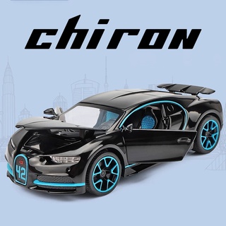 Mô Hình Xe Ô Tô Bugatti Chiron Tỉ Lệ 1: 32 Có Đèn Và Nhạc Và Đèn Bằng Hợp Kim Nhôm Quà Tặng Sinh Nhật Cho Bé Trai