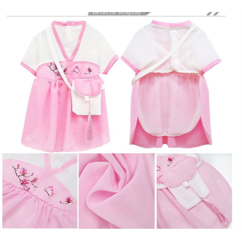 [Mã PET50K giảm Giảm 10% - Tối đa 50K đơn từ 250K]  Váy voan mùa xuân dành cho chó mèo ( 500g - 10kg )
