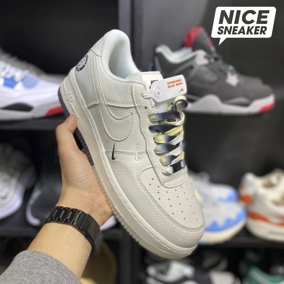 Giày Nike Air Force 1 Low Brooklyn Sail Black - Phiên bản high quality | Nice Sneaker .