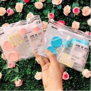 ✔️️️ BỘ CHIẾT MĨ PHẨM / BỘ CHIẾT MỸ PHẨM DẦU GỘI - SỮA TẮM 5 MÓN ĐI DU LỊCH TIỆN DỤNG (Bộ)