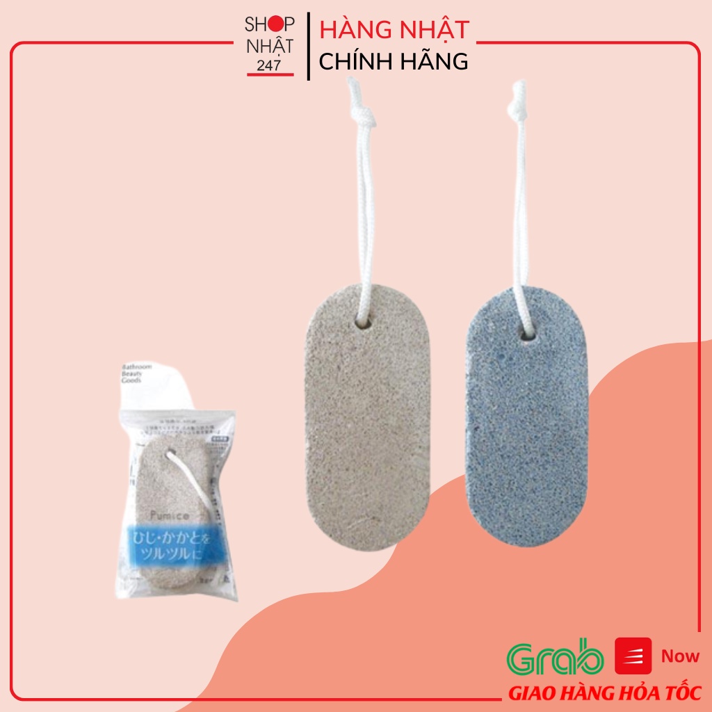 [Hỏa Tốc HN] Đá chà gót chân hình ovan nội địa Nhật Bản