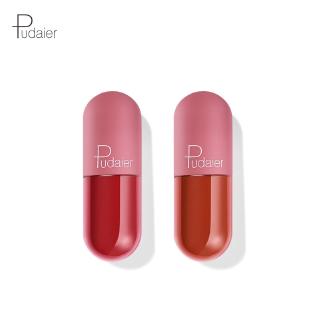 Bộ 2 son môi Pudaier thiết kế dạng viên thuốc nhỏ độc đáo với 18 tông màu tuỳ chọn 20G