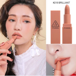 Son 3ce Mood Recipe Matte Lip Color #219 Brilliant Màu Cam Nude (NEW)