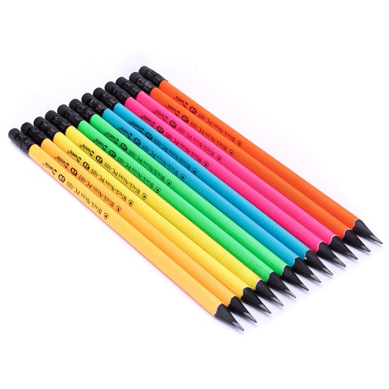 Bút Chì Gỗ Neon COLOKIT - Hộp 5 Cây Đủ Màu Mã số GP-C01