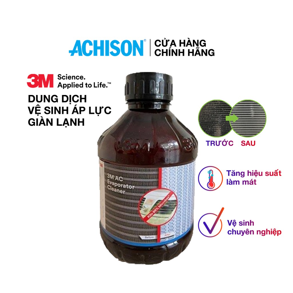 SALE GIÁ GỐC HÀNG CHÍNH HÃNG Dung Dịch Vệ Sinh Dàn Lạnh Ô Tô 3M AC Evaporator Cleaner 1L
