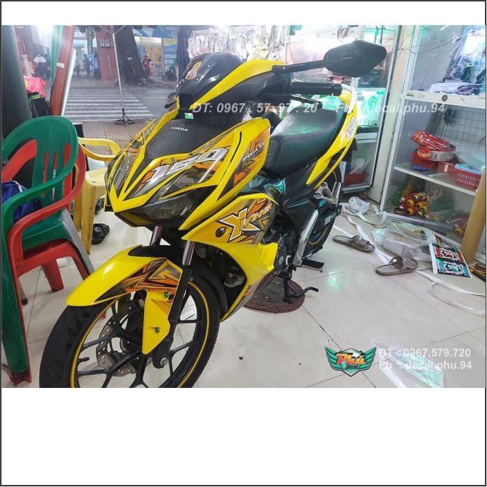 Tem Winner X vàng cam đen (V)
