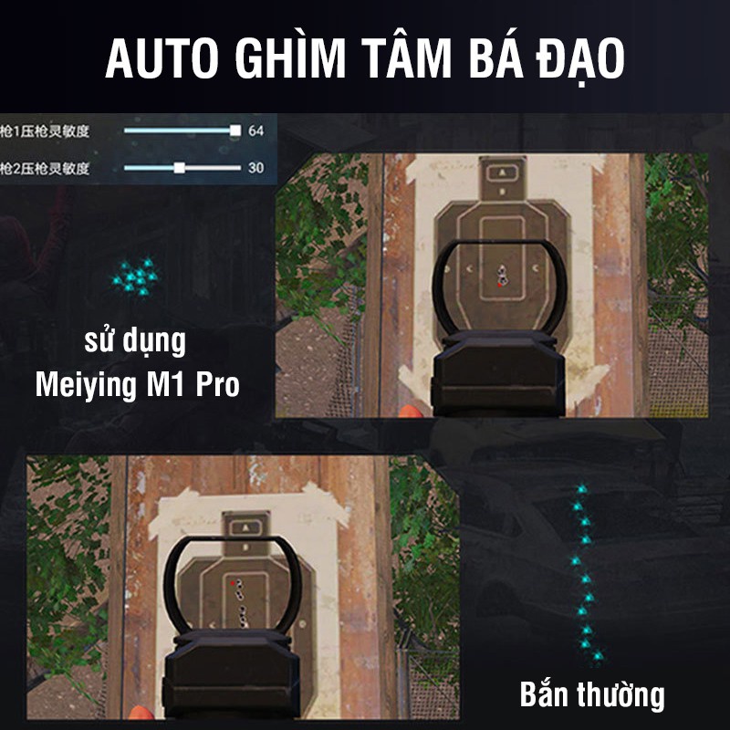 Meiying M1 Pro - bộ chuyển đổi bàn phím chuột chơi PUBG Mobile, COD chuẩn của gaming