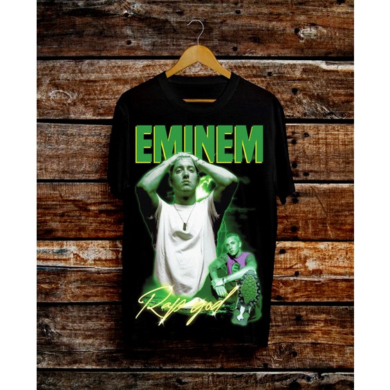 Áo Thun Cotton Cổ Tròn Tay Lỡ In Hình EMINEM Thời Trang Unisex 2022