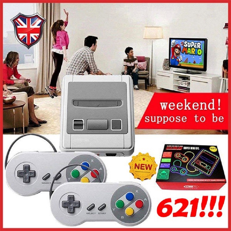 [Game stick 4K] Máy Chơi Game 4 Nút HDMI Không Dây Hơn 3000 Trò Chơi, Máy Chơi Game Cổ Điển ATARI / PS1 / FC / GBA / SFC