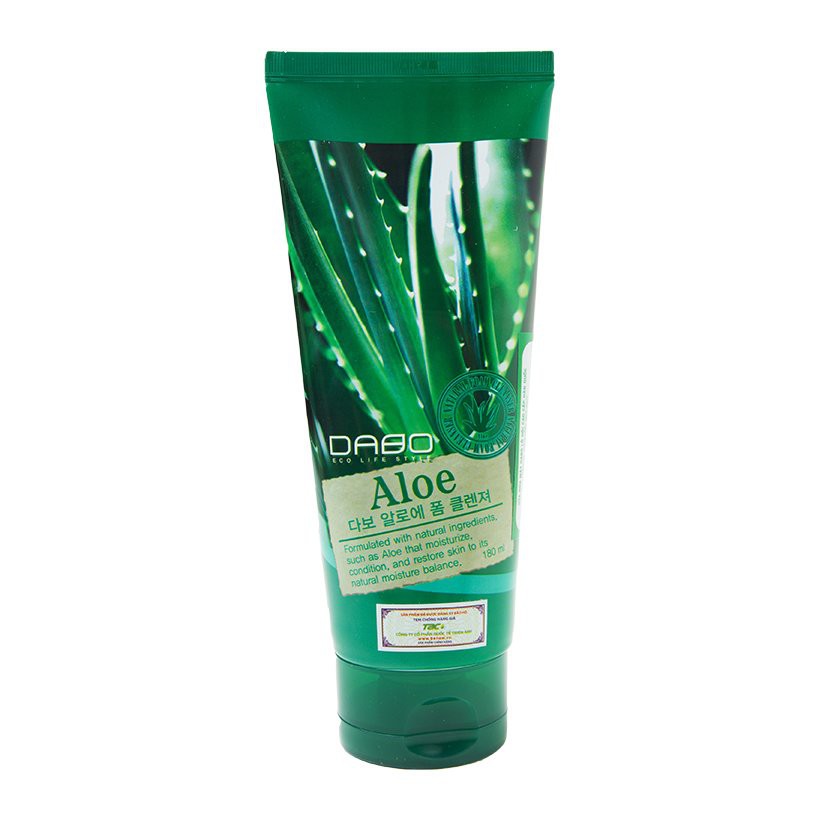 Sữa rửa mặt lô hội Dabo Aloe Foam Cleansing 180ml