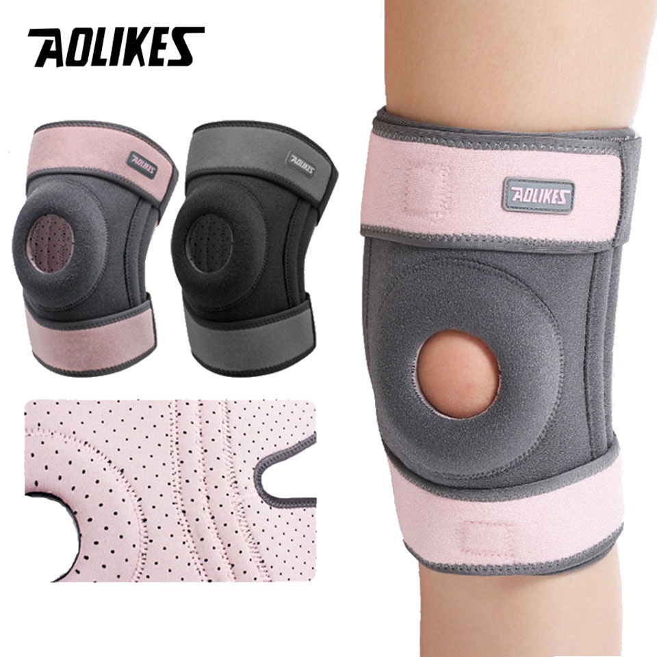 Miếng đệm bảo vệ đầu gối AOLIKES thoáng khí tiện lợi khi chơi thể thao