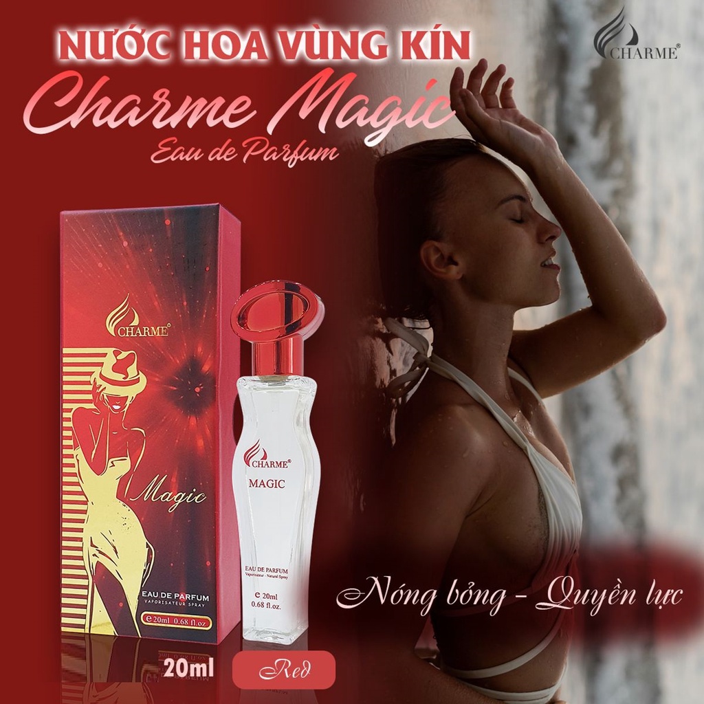 Nước Hoa Vùng Kín Charme Magic 20ml - Màu Đỏ