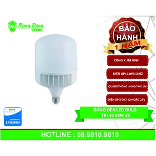 Bóng đèn LED Bulb TR140 NĐ 80W (Nhôm đúc)