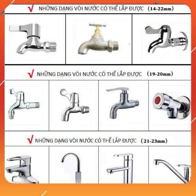 ❤️Evoucher Bộ dây vòi xịt nước rửa xe, tưới cây ✔, tăng áp 3 lần, loại 3m, 5m 206587 cút sập,nối nhựa vàng+  đai