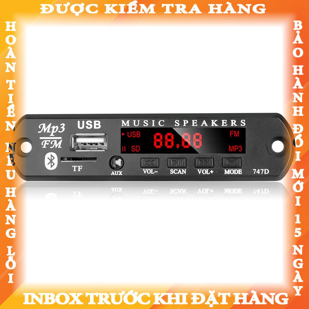Thiết bị giải mã âm thanh không dây kết nối bluetooth 9V-12V hỗ trợ thẻ TF kết nối cổng USB 75/5000 MP3 WMA angthuy