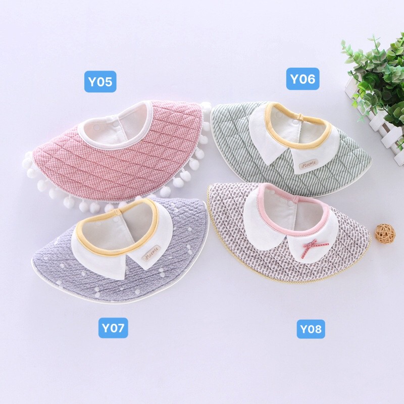 Yếm tròn xoay 360 độ, tiểu thư công tử cực kì đáng yêu, chống thấm dành cho bé trai bé gái - 𝐘𝟓𝟗