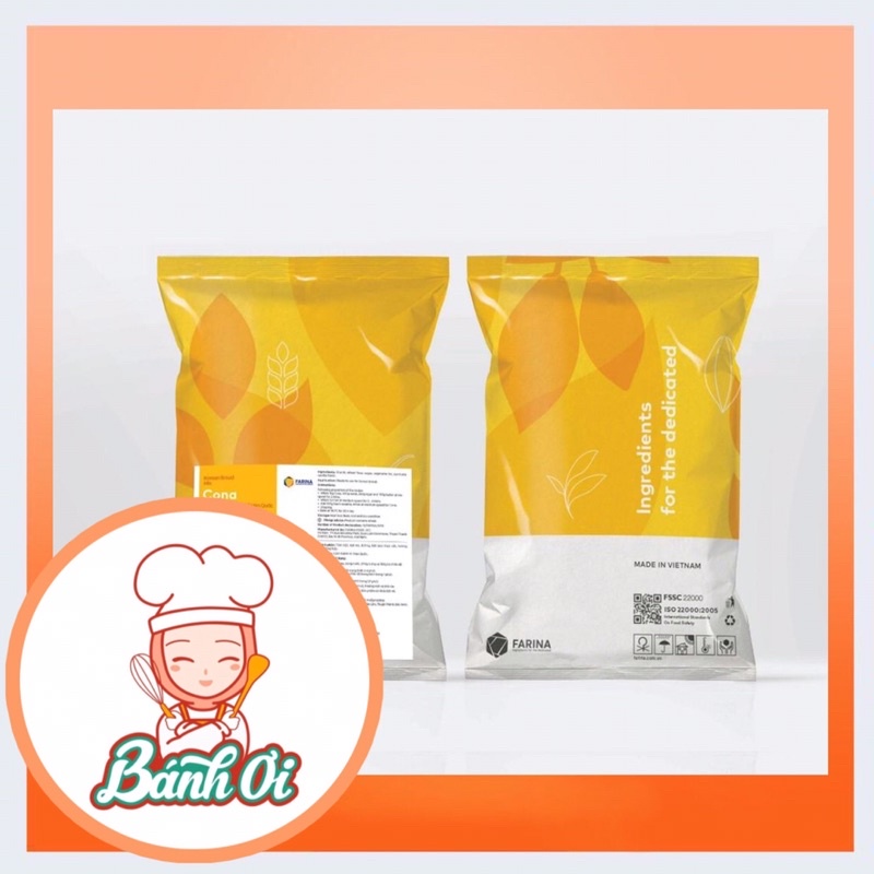 Bột trộn sẵn bánh mì cona hàn quốc / bánh mỳ mè đen Hàn Quốc - Bột Cona