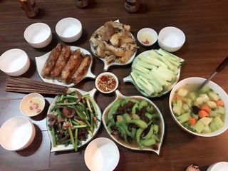 Bộ đĩa lá xoài sứ Bát Tràng