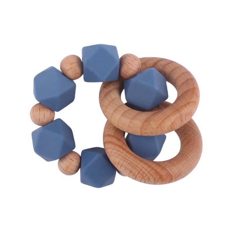 ✿ Vòng Tay Đồ Chơi Bằng Silicone Không Chứa BPA Dành Cho Bé Đang Mọc Răng