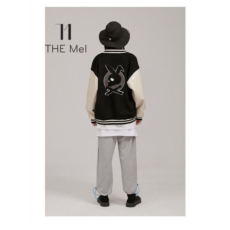 CÓ SẴN - Áo khoác bóng chày form crop - Playboy - varsity Jacket - The Mei | BigBuy360 - bigbuy360.vn