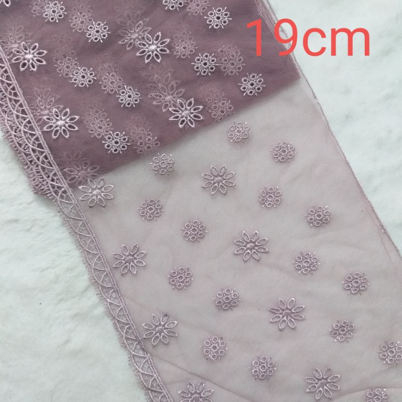 Ren thêu chân trang trí , size 19cm (1m/12k)