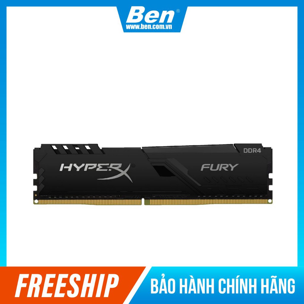 Ram máy tính PC Kingston Fury HyperX DIMM 2666Mhz DDR4 CL16 Black 8GB HX426C16FB3/8 - BEN