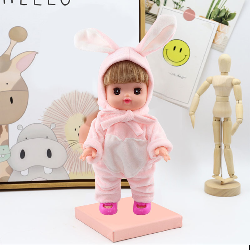 Bộ búp bê Barbie bằng nhựa kèm quần áo dùng làm quà tặng giáng sinh cho bé