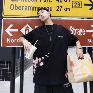 Áo nam, áo thun nam, áo form rộng, áo nam unisex, áo phông, áo in hình hoa, áo nam uzzlang, áo nam chất, áo da cá