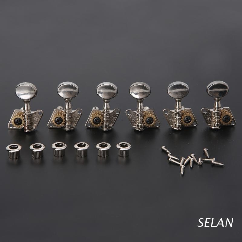 SEL Acoustic Folk Guitar Open Tuning Peg Tuners Machine Heads for Replacement Parts