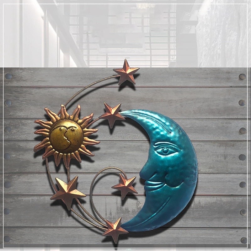 Sắt uốn mỹ nghệ hình mặt trời trang trí nhà