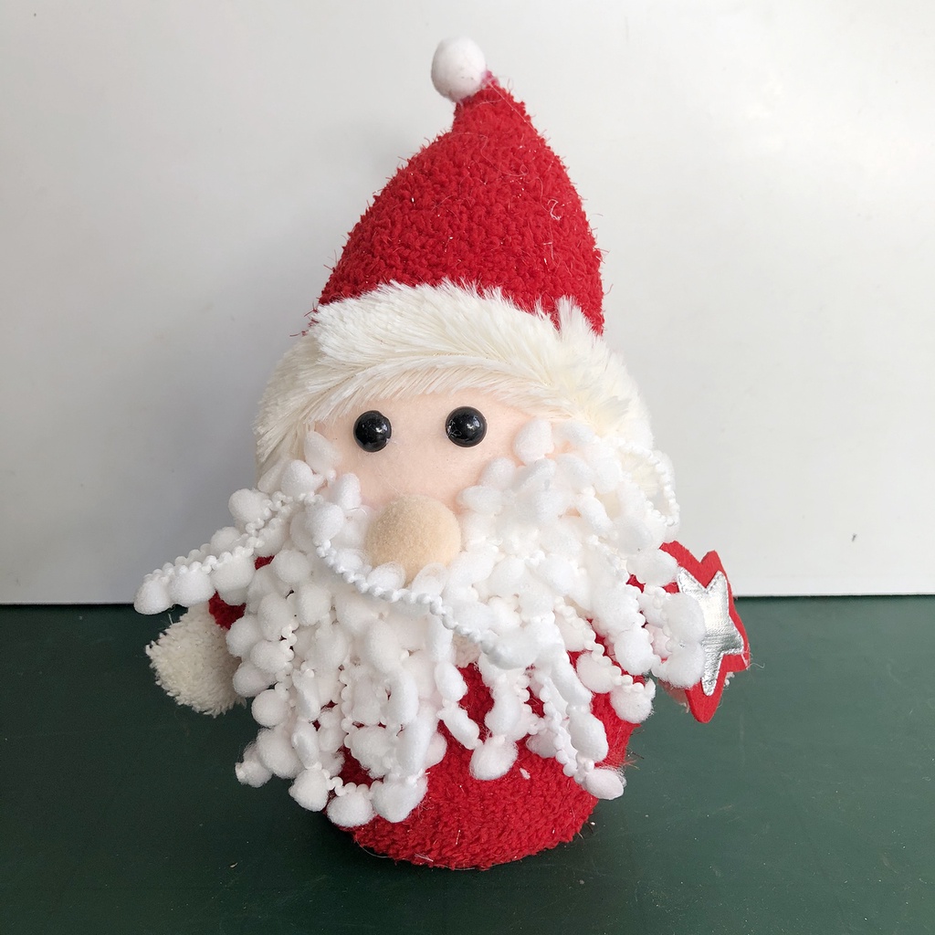 Ông già Noel trang trí Giáng sinh cao 22cm treo cây thông và để bàn