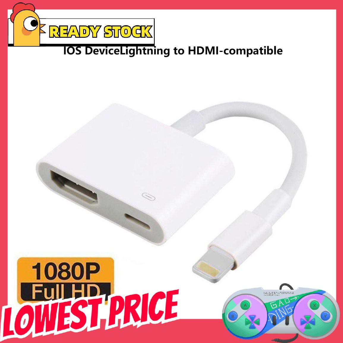 Dây Cáp Chuyển Đổi Cổng Av Sang Hdmi-Compatible Cho Iphone Ipad