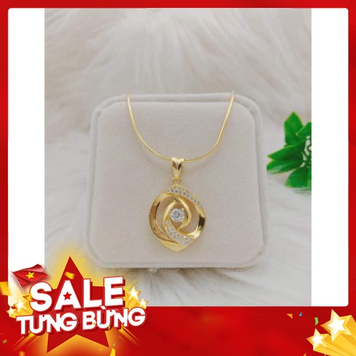 Dây chuyền nữ bạc ý 9.25 mạ vàng không phai mầu - Hàng nhập khẩu