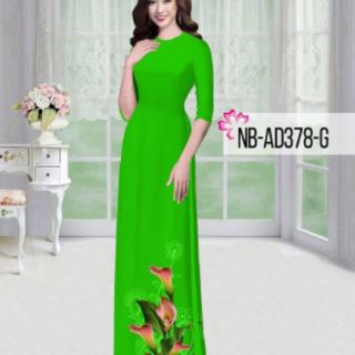 Vải áo dài in hoa ly ( tuyển sỉ)