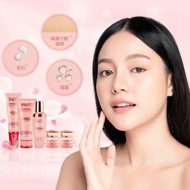 HOÀNG CUNG CAM 5 sản phẩm  bộ mỹ phẩm kem sạch nám tàn nhang và trắng da