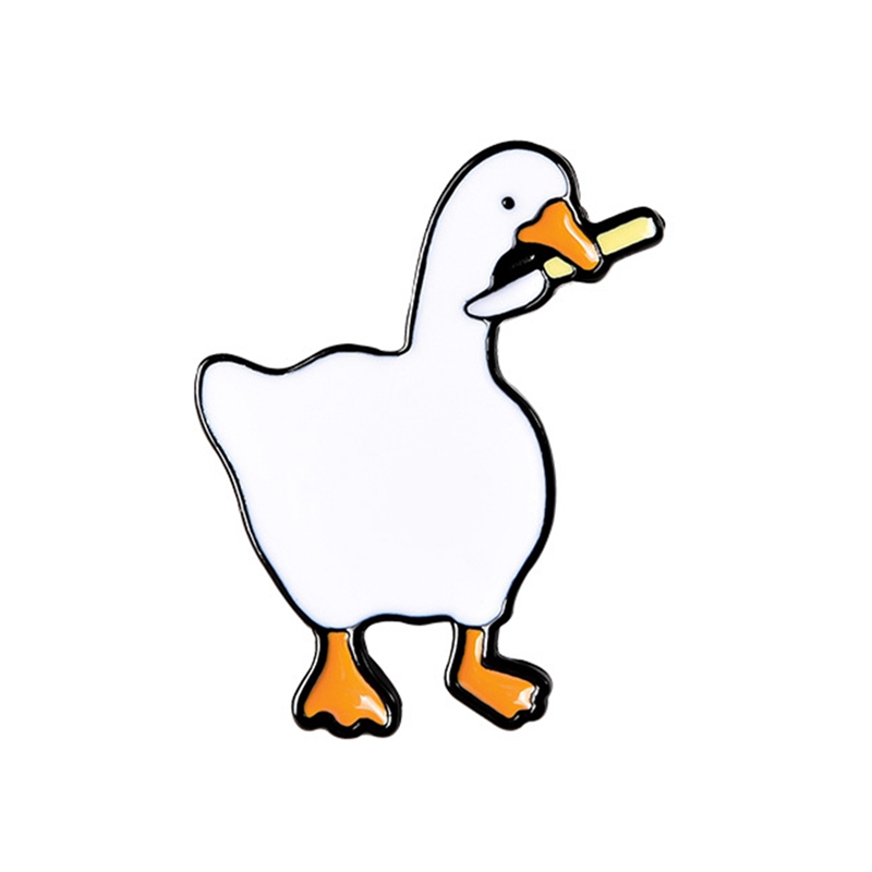 Huy hiệu cài áo hình chú ngỗng thời trang dành cho cả nam và nữ