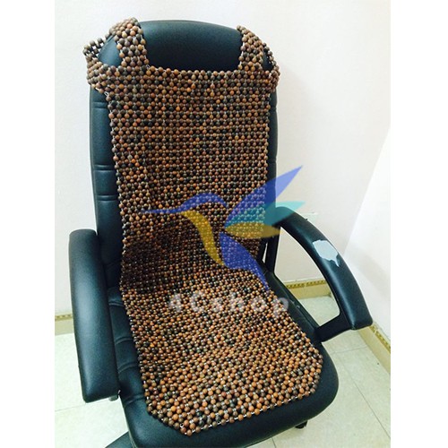 Tấm, miếng Đệm lót hạt gỗ cho ghế ô tô, xe hơi, ghế văn phòng